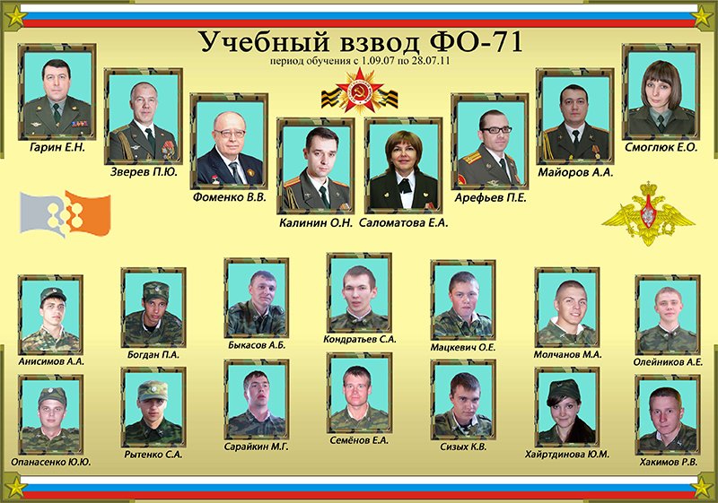 Учебный взвод ФО 71