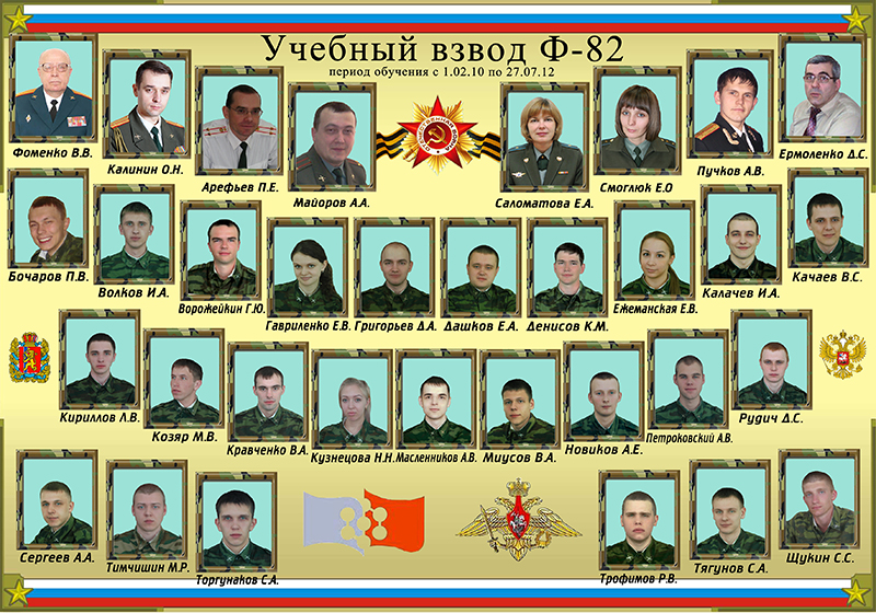 Учебный взвод Ф - 82